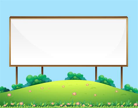 Wooden Blank Sign Board in Nature 361549 Vector Art at Vecteezy