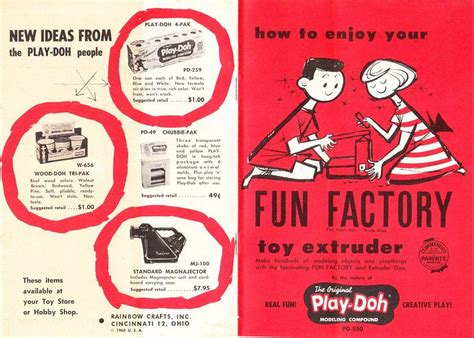 1960 Play-Doh Fun Factory Booklet - a photo on Flickriver | Play doh ...