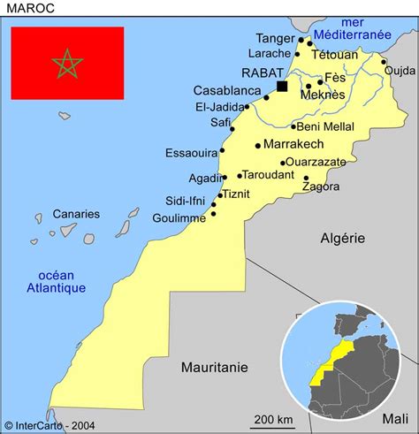 Maroc Carte De La Rivière