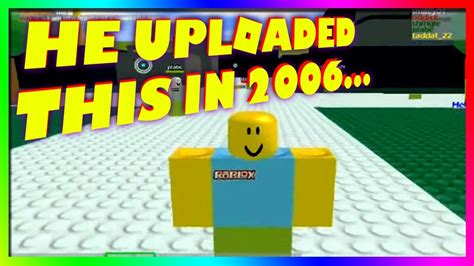 the FIRST roblox youtuber... - YouTube