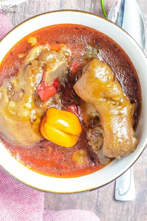 Cow Foot Soup (Cow Heel Soup) - Low Carb Africa