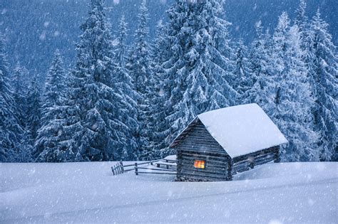 Snow Cabin Wallpapers - Wallpaper Cave