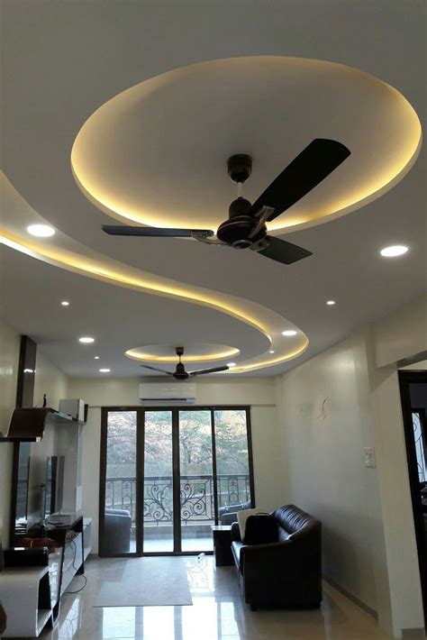 Pop Ceiling Design For Hall With 2 Fans | Homeminimalisite.com