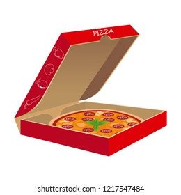 Pizza Box Vector Stock Vector (Royalty Free) 1217547484 | Shutterstock