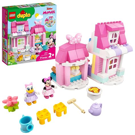 Buy LEGO DUPLO Disney Minnie’s House and Café 10942 Dollhouse Building ...