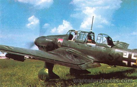 Junkers Ju 87 Stuka - World War 2 Color Photo