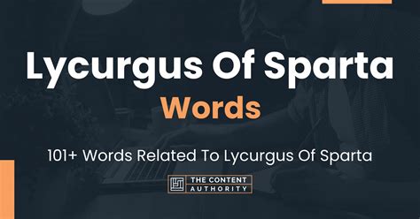 Lycurgus Of Sparta Words - 101+ Words Related To Lycurgus Of Sparta