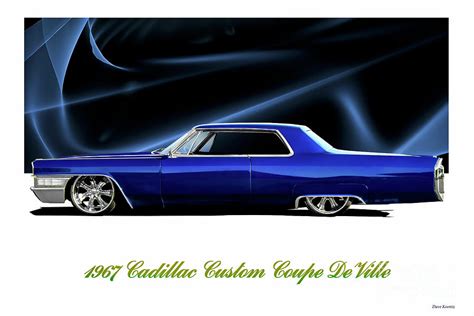 1967 Cadillac Custom Coupe DeVille 'Profile' Photograph by Dave Koontz ...