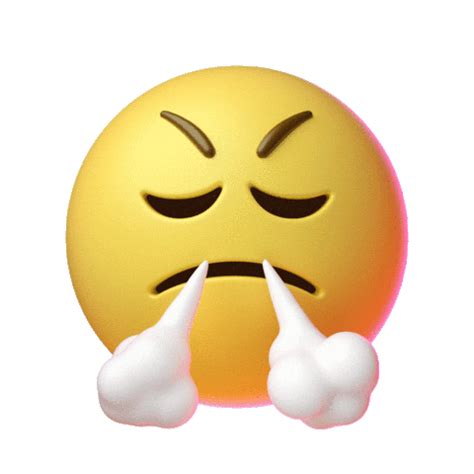 Angry Face Nose Smoking Emoji GIF | GIFDB.com