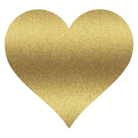 Free Gold Heart Transparent Background, Download Free Gold Heart ...