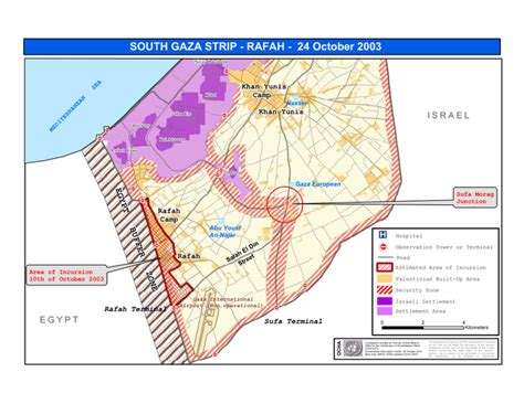 Occupied Palestinian Territories: South Gaza (Rafah) - Situation Map | OCHA