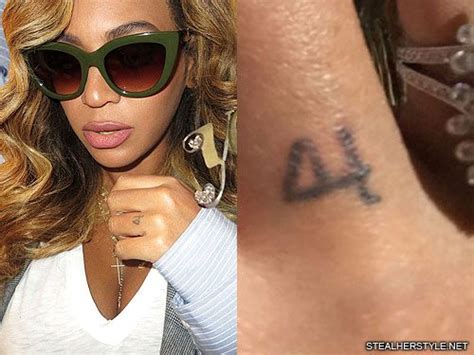 Beyoncé Initial, Symbol Knuckle Tattoo | Steal Her Style