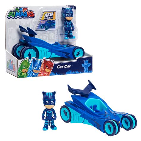 PJ Masks Catboy & Cat-Car, Articulated Action Figure and Vehicle, Blue ...