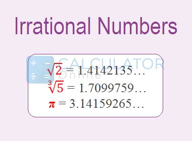 Irrational Numbers - Definition, Examples, Properties, and Solutions