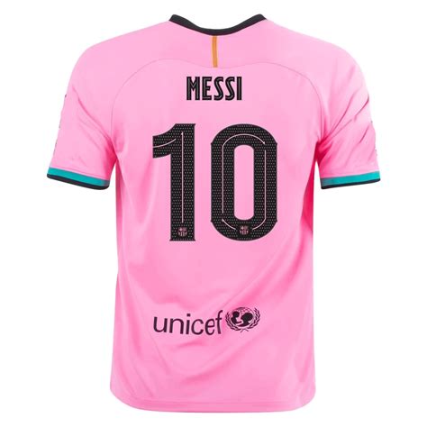 Camiseta de Fútbol Lionel Messi #10 Personalizada 3ª Barcelona 2020/21 ...