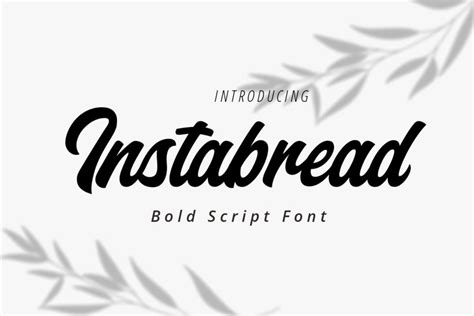 Instabread Bold Script Font