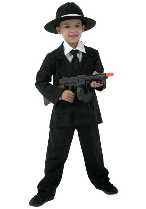 Kid's Deluxe Gangster Suit - Halloween Costumes