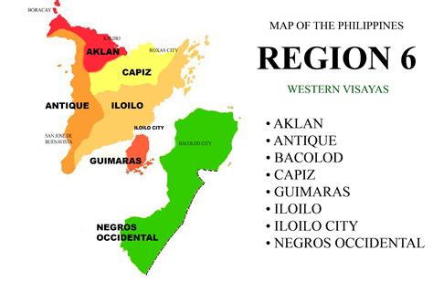 Map of the Philippines: Region 6