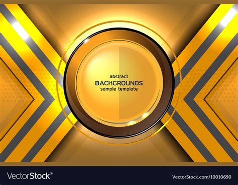 Abstract gold background technology Royalty Free Vector