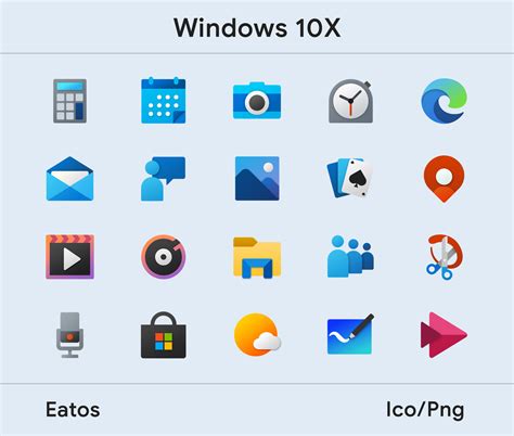 Windows 10X Icons by EatosDesign on DeviantArt