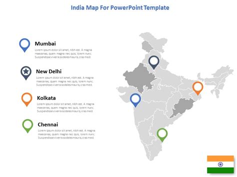 India Map For Powerpoint Template Slide - Slidevilla