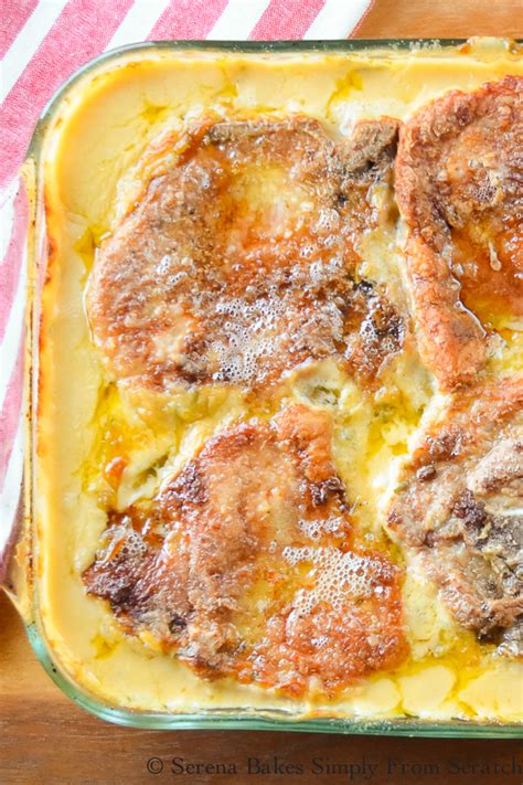 Cheesy Pork Chop and Potato Casserole | Serena Bakes Simply From Scratch