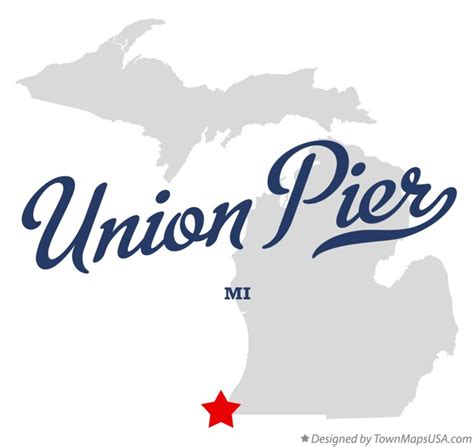 Map of Union Pier, MI, Michigan