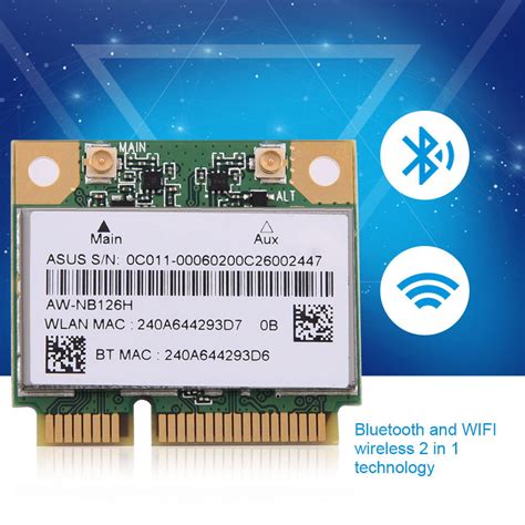 LYUMO Bluetooth WIFI Card for Mini PCI-E, Mini WIFI Card,2.4G Bluetooth ...