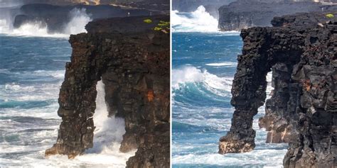 Perilous Pacific punch: Historic surf smashes away chunk of 550-year ...