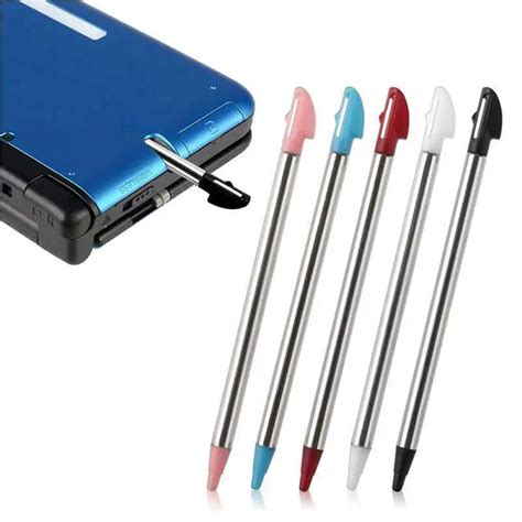 5pcs Colors Metal Retractable Stylus Touch Pen For Nintendo 3DS XL N3DS ...