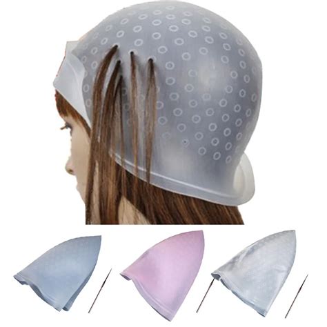 2019 Professional Reusable Silicone Hair Colouring Highlighting Dye Cap ...