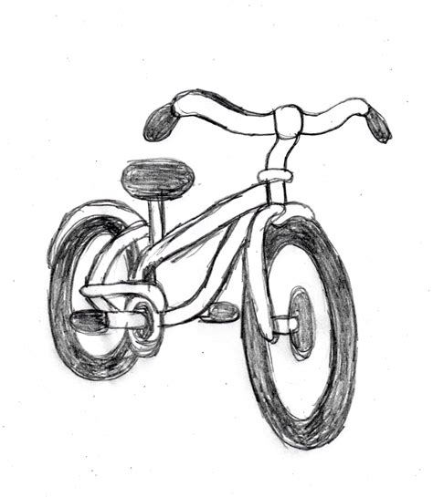 Bicycle drawing tutorial http://drawingmanuals.com/manual/how-to-draw-a ...