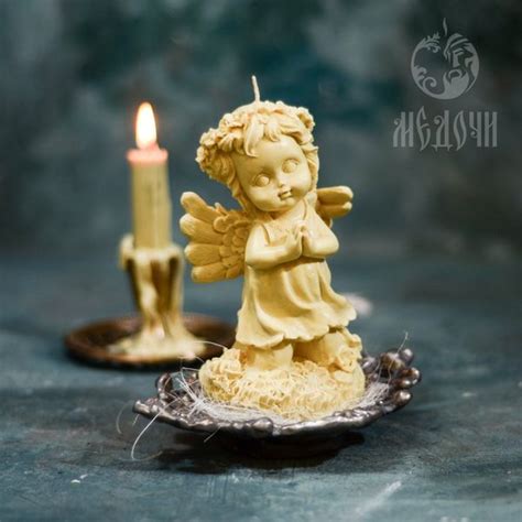 Angel candle mold , silicone mold for making candles, soap, - Inspire ...