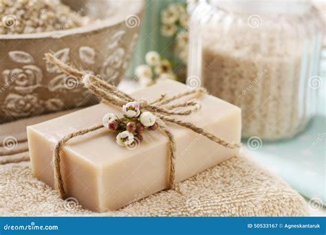 Bar Of Natural Handmade Soap Stock Photo - Image: 50533167