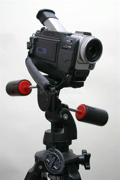 Camcorder on the tripod stock image. Image of tape, scene - 322985