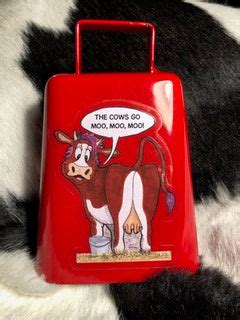 The Cows Go MOO book, bell and toy!