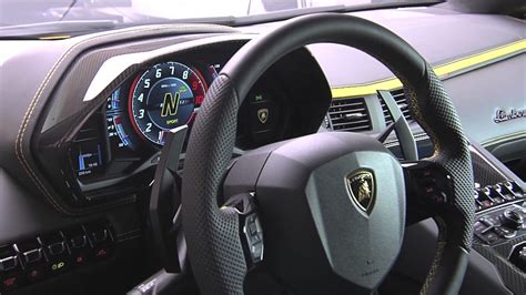 2017 Lamborghini Aventador S interior close-up - YouTube