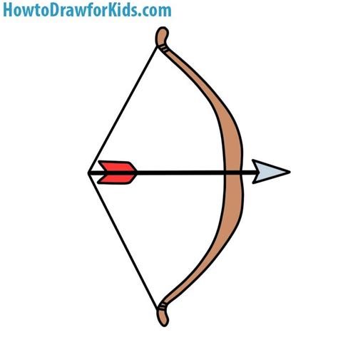 How to Draw a Bow and Arrow for Kids