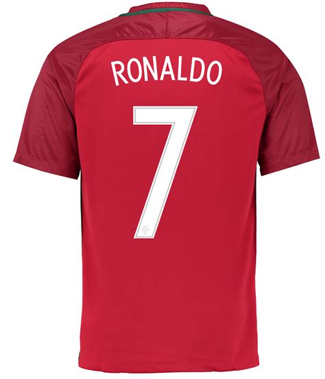 Portugal Home #7 RONALDO Euro 2016 Men Soccer Jersey Football Shirt New ...