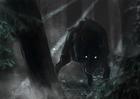 ArtStation - Dark wolf