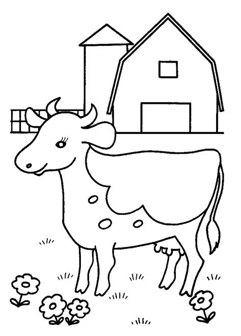 Free Printable Cow Coloring Pages For Kids