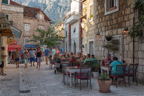 The Old Town of Makarska, Croatia, Live Street View Editorial Photo ...