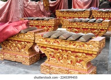 Traditional Balinese Gamelan Called Gong Bali Stock Photo 2245399455 ...