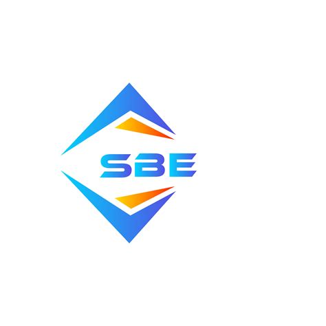 SBE abstract technology logo design on white background. SBE creative ...