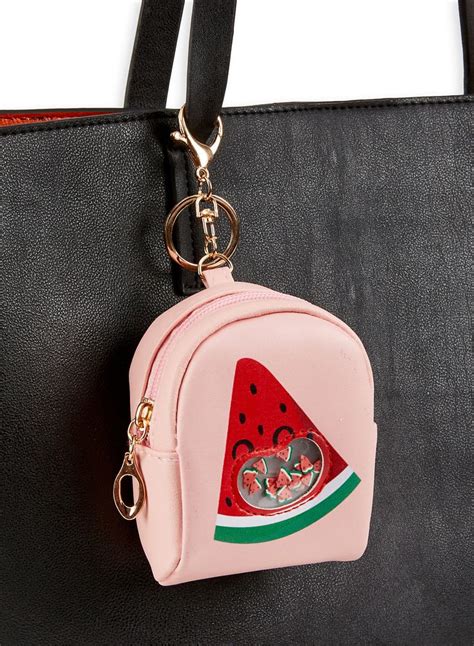 Watermelon Mini Backpack Keychain - Pink | Backpack keychains, Mini ...