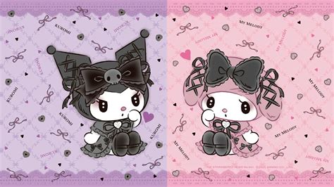 Cute Kuromi & My Melody Gothic Lolita Wallpaper For Desktop & Mobile ...