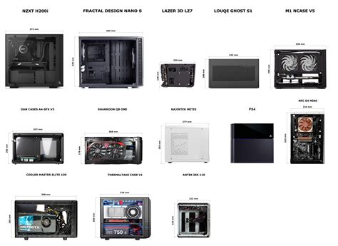 mITX Case Comparisons : sffpc