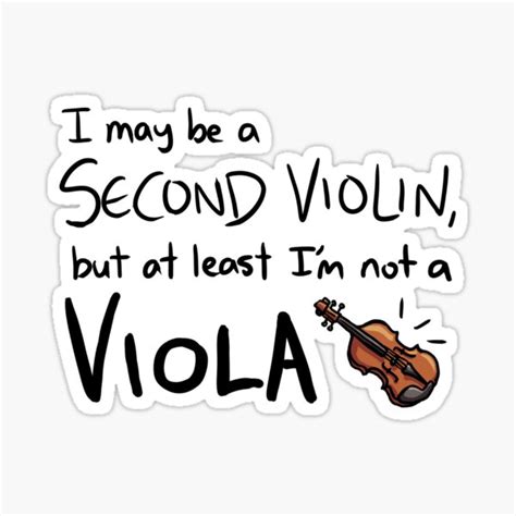 "Viola joke" Sticker for Sale by AtLSeal | Redbubble