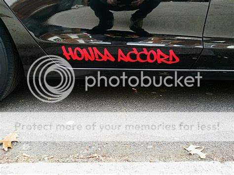 got a "honda accord" lettering custom decal - Drive Accord Honda Forums