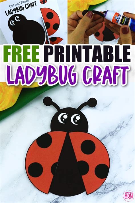 Free Printable Ladybug Craft Template – Simple Mom Project